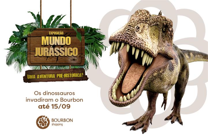 No mall: Bourbon Ipiranga recebe a exposição Mundo Jurássico